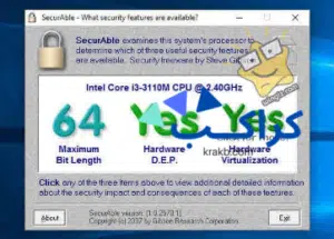 كيفية معرفة نظام التشغيل الخاص بك 32 بت ام 64 بت عن طريق تحميل أداة securable