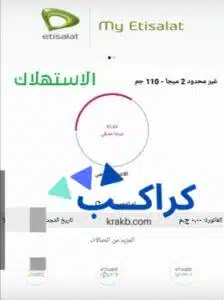 كيفية معرفة استهلاك النت من اتصالات