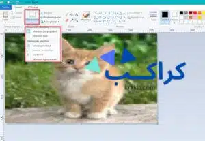 كيفية  قص الصورة